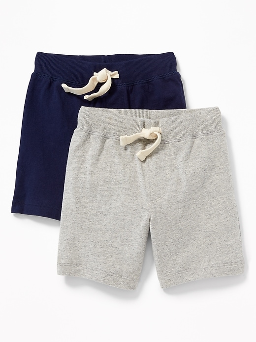 View large product image 1 of 2. Functional Drawstring Jersey Shorts 2-Pack for Toddler Boys