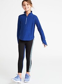 View large product image 3 of 3. Go-Dry 1/4-Zip Performance Pullover for Girls