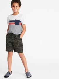 View large product image 3 of 3. Straight Built-In Flex Cargo Jogger Shorts For Boys