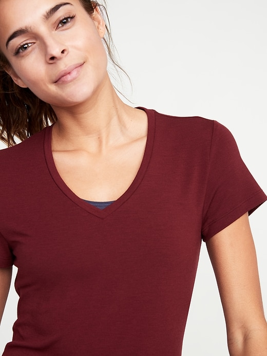 Image number 4 showing, V-Neck Performance Tee for Women