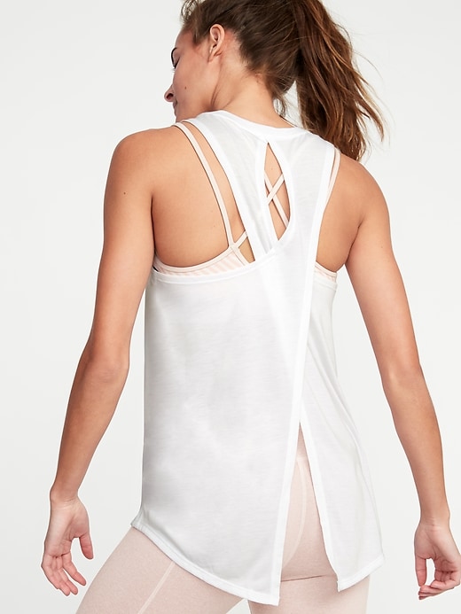 Image number 4 showing, Relaxed Lightweight Cross-Back Performance Tank for Women