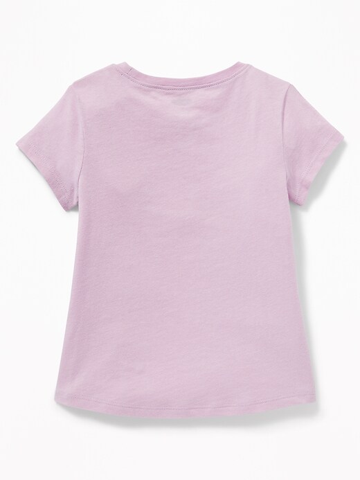 View large product image 2 of 2. Graphic Scoop-Neck Tee for Toddler Girls