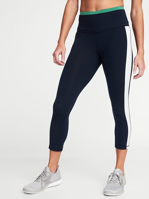 High-Rise 7/8-Length Compression Leggings for Women | Old Navy