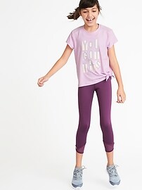 View large product image 3 of 3. Ultra-Soft Breathe ON Built-In Flex Side-Tie Tunic for Girls