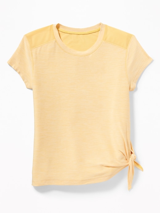 View large product image 1 of 1. Ultra-Soft Breathe ON Built-In Flex Side-Tie Tunic for Girls