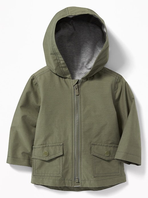 View large product image 1 of 2. Water-Resistant Hooded Utility Jacket for Baby