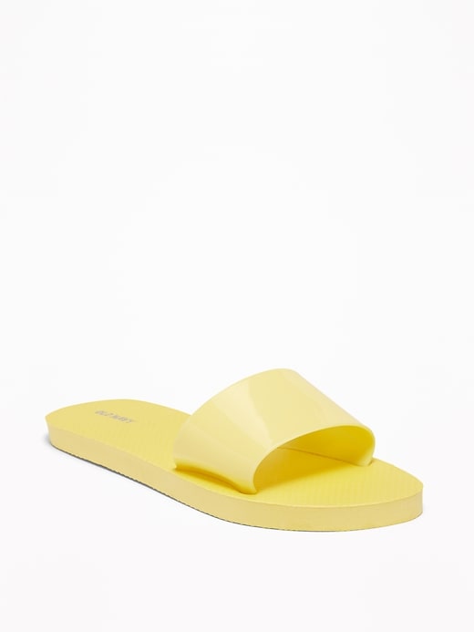 View large product image 1 of 1. Jelly Slide Flip-Flops for Women