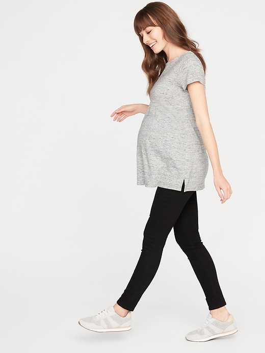 Image number 3 showing, Maternity Relaxed Tunic Tee
