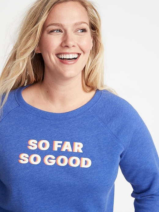 Image number 4 showing, Relaxed Plus-Size Graphic Sweatshirt