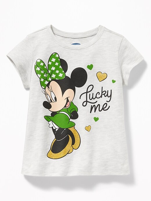 View large product image 1 of 2. Disney&#169 Minnie Mouse "Lucky Me" Tee for Toddler Girls