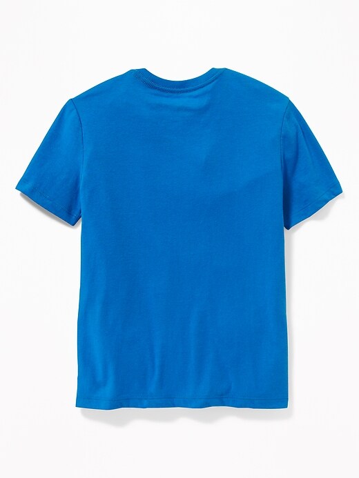 View large product image 2 of 2. Graphic Crew-Neck Tee For Boys