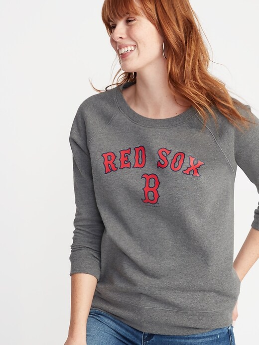 MLB® Logo-Graphic Raglan Sweatshirt for Women Old Navy