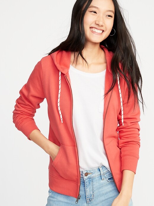 View large product image 1 of 1. Relaxed Zip Hoodie for Women