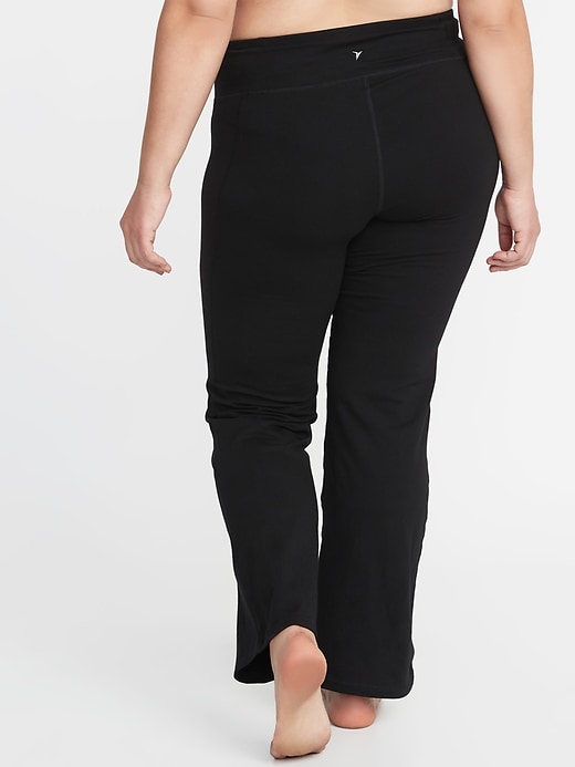 View large product image 2 of 3. High-Waisted Plus-Size Boot-Cut Yoga Pants