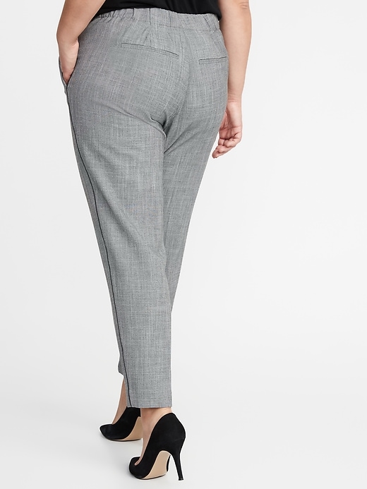 View large product image 2 of 3. Mid-Rise Secret-Slim Pockets Plus-Size Pull-On Pants