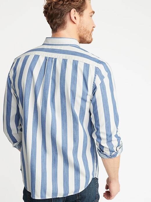 Image number 2 showing, Slim-Fit Striped Twill Everyday Shirt