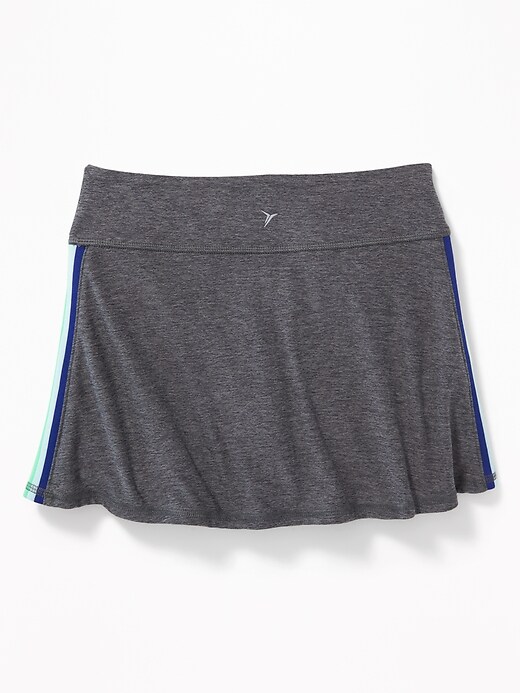 View large product image 2 of 3. Go-Dry Side-Stripe Skort for Girls