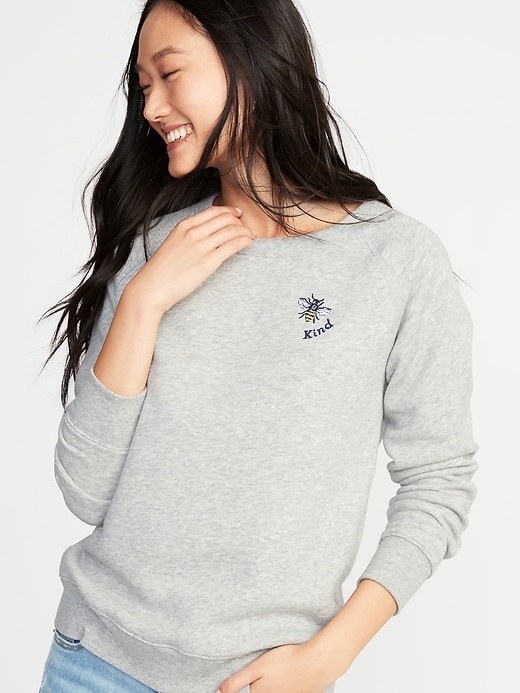 Old navy radiate positivity clearance sweatshirt