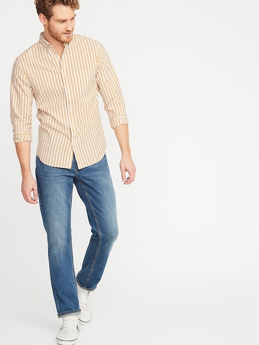 Image number 3 showing, Slim-Fit Built-In Flex Striped Everyday Shirt