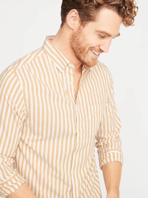 Image number 4 showing, Slim-Fit Built-In Flex Striped Everyday Shirt