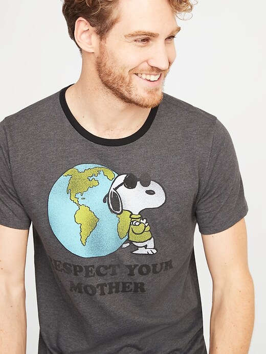 Image number 4 showing, Peanuts&#174 Snoopy "Respect Your Mother" Earth Day Tee