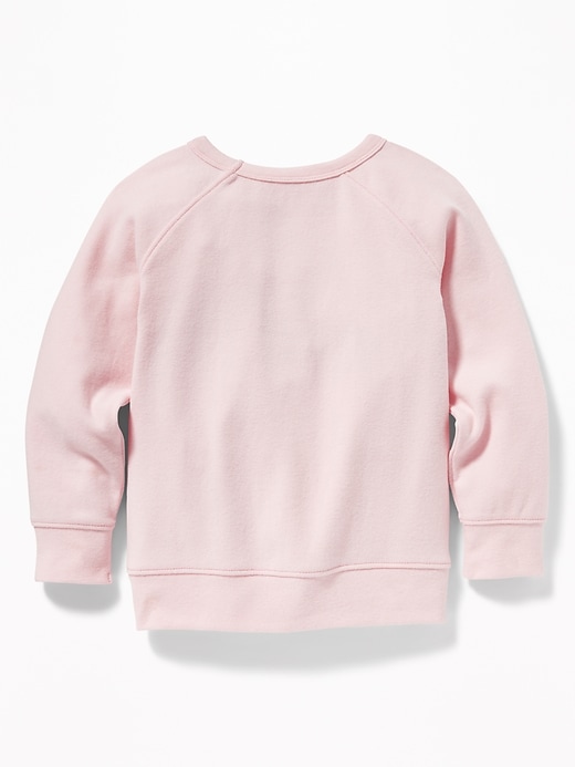 View large product image 2 of 2. Chest-Stripe Raglan Crew-Neck Sweatshirt for Toddler Boys