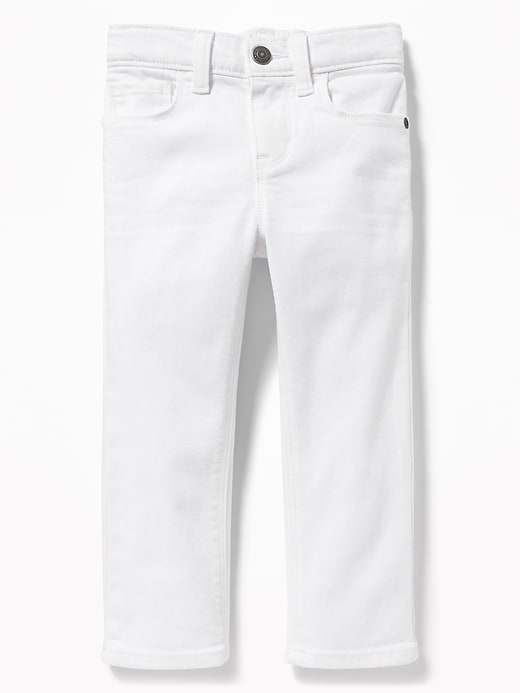 View large product image 1 of 3. Karate Built-In Flex Max Skinny White Jeans for Toddler Boys
