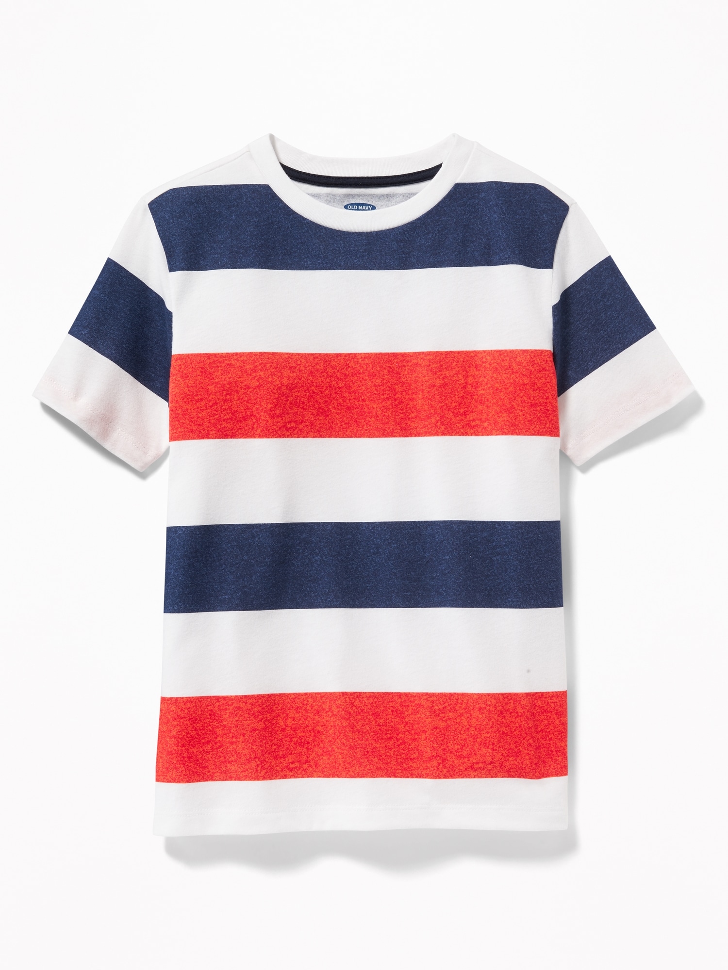 Old For Softest Bold-Stripe T-Shirt Navy | Boys