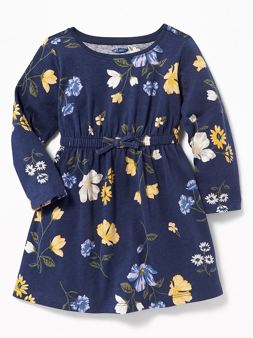 View large product image 1 of 1. Waist-Defined Floral Dress for Baby