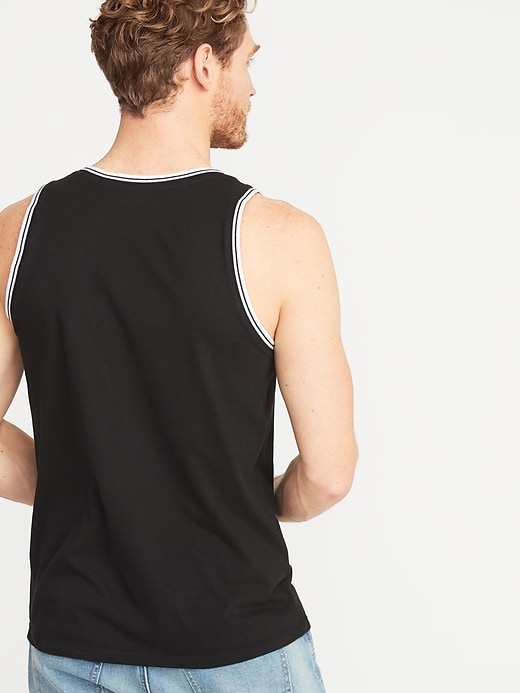 Image number 2 showing, Soft-Washed Tipped Jersey Tank