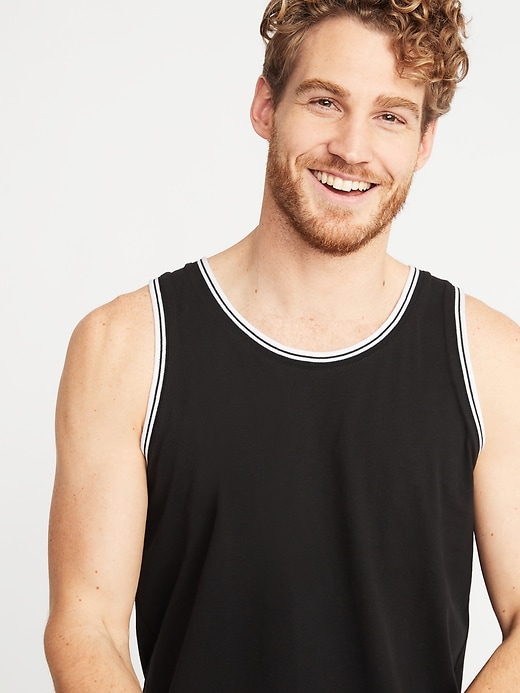 Image number 4 showing, Soft-Washed Tipped Jersey Tank