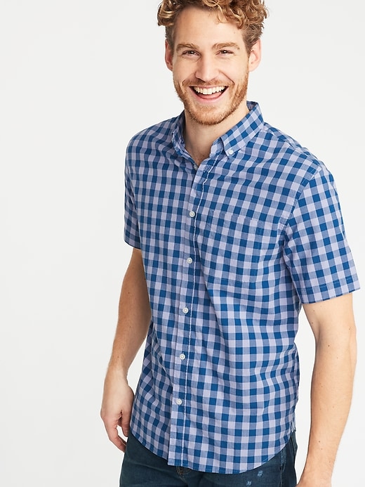 Image number 1 showing, Slim-Fit Built-In Flex Patterned Everyday Shirt