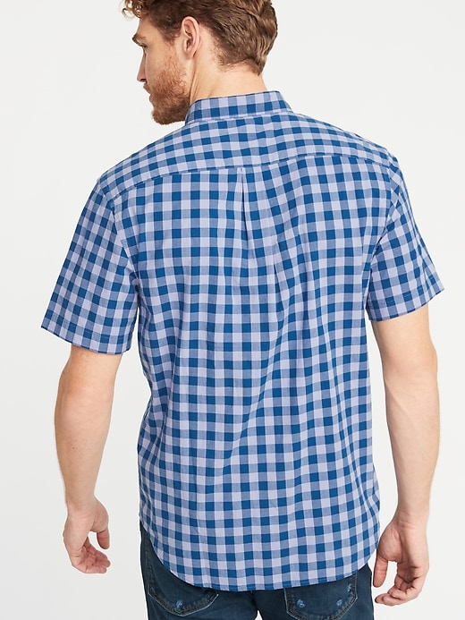 Slim-Fit Built-In Flex Patterned Everyday Shirt for Men | Old Navy