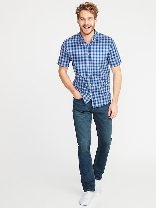 Image number 3 showing, Slim-Fit Built-In Flex Patterned Everyday Shirt