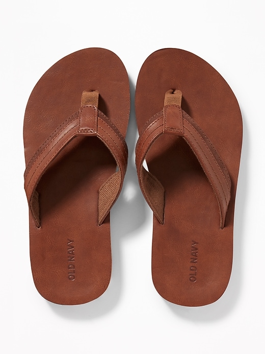 View large product image 1 of 1. Pieced Faux-Leather Sandals for Boys