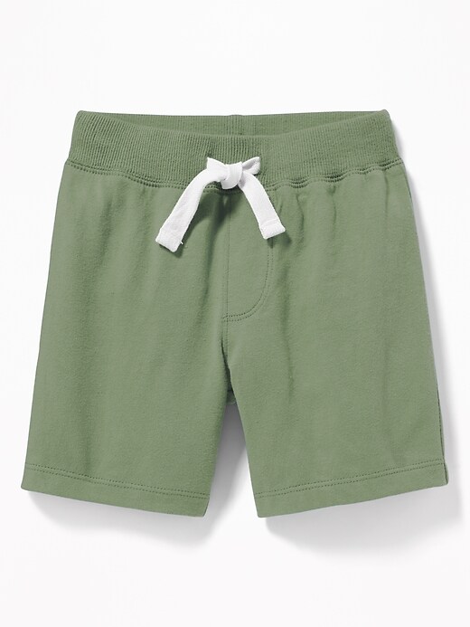 Functional Drawstring Jersey Shorts for Toddler Boys