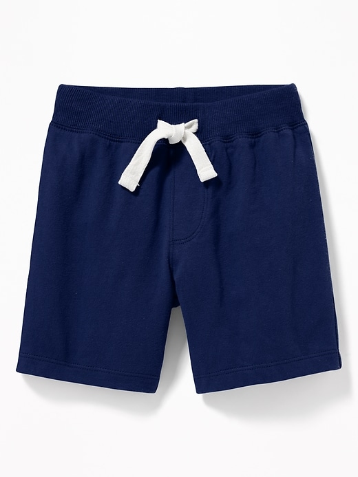 View large product image 1 of 1. Functional Drawstring Jersey Shorts for Toddler & Baby