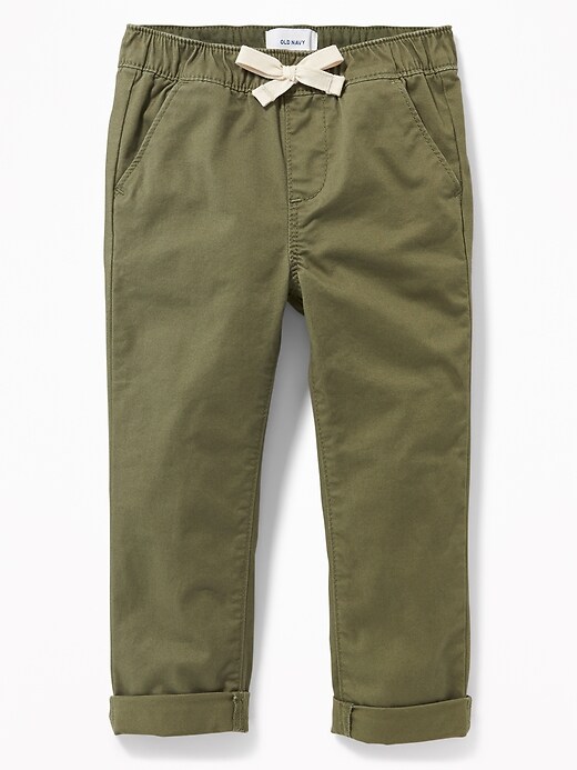 View large product image 1 of 1. Pull-On Twill Chinos for Toddler Girls