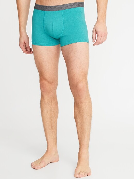 View large product image 1 of 1. Soft-Washed Built-In Flex Patterned Trunks - 3 1/2-inch inseam