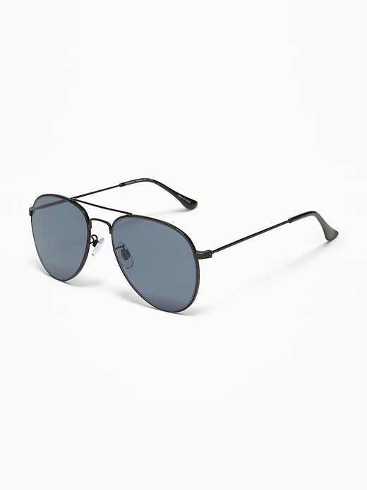 View large product image 1 of 1. Wire-Frame Aviator Sunglasses