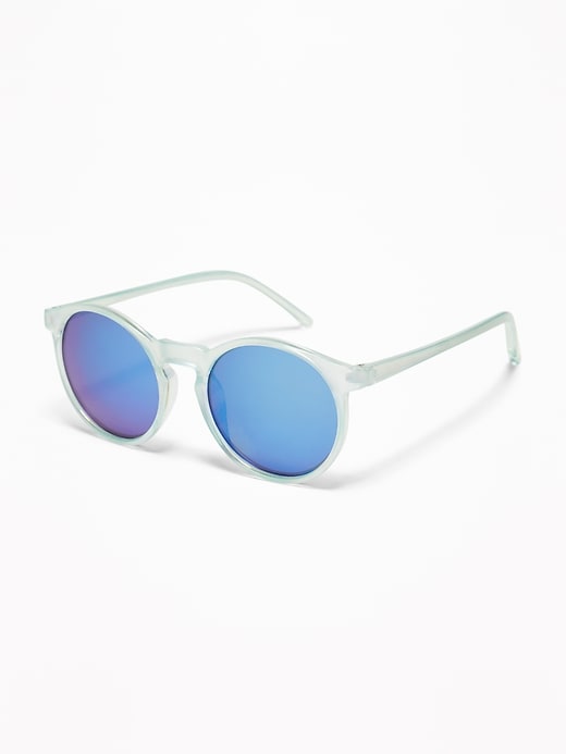 View large product image 1 of 1. Iridescent Cat's Eye Sunglasses for Girls
