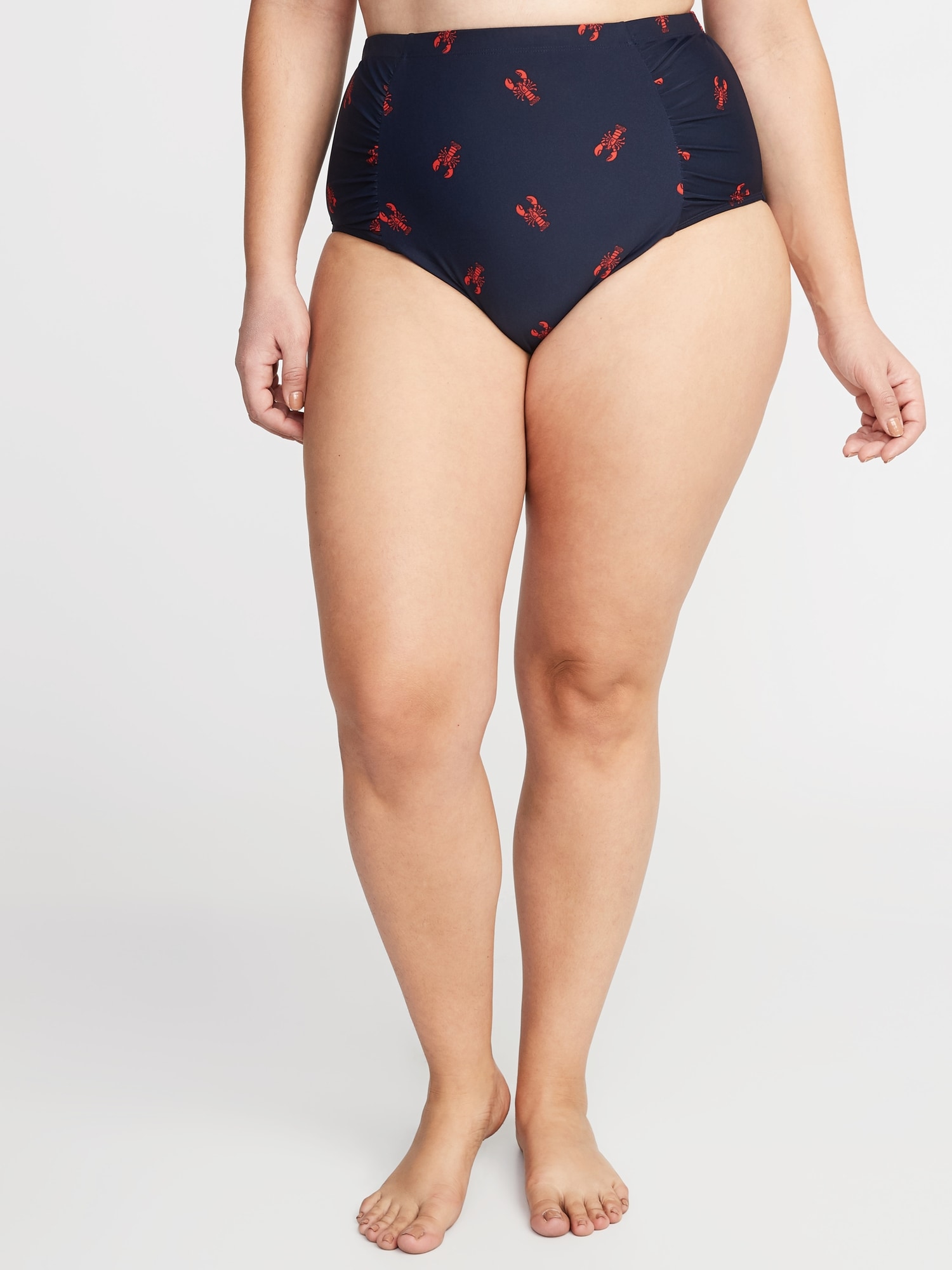 HighWaisted SecretSmooth PlusSize Swim Bottoms Old Navy