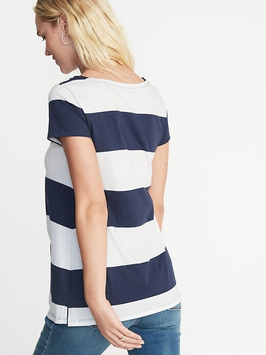 Image number 2 showing, Maternity Striped Tunic Tee