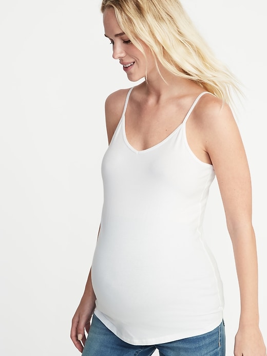 View large product image 1 of 1. Maternity First-Layer V-Neck Cami