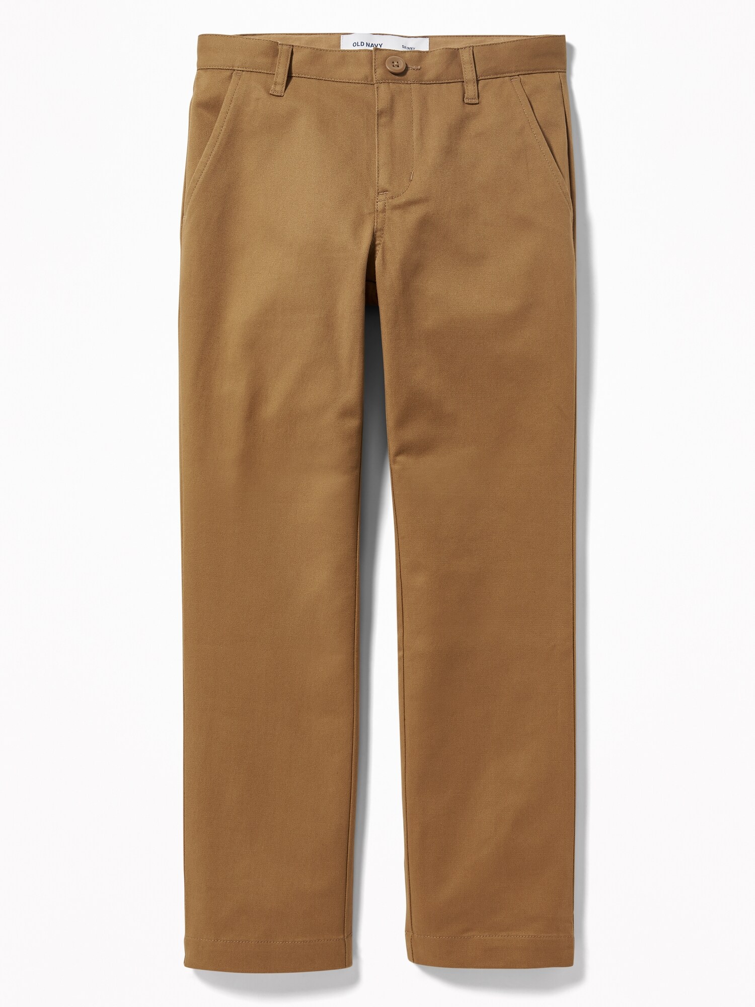 NEW Boys Size 18 Old Navy Khaki Pants Uniform Tan Beige Skinny Fit 2020 Line NWT 