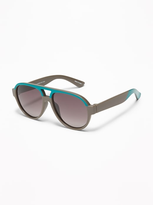View large product image 1 of 1. Color-Blocked Aviator Sunglasses For Toddler & Baby