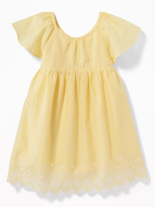 View large product image 1 of 1. Fit & Flare Eyelet-Hem Dress for Baby