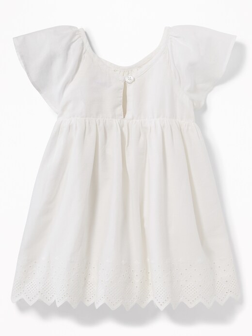 View large product image 2 of 2. Fit & Flare Eyelet-Hem Dress for Baby