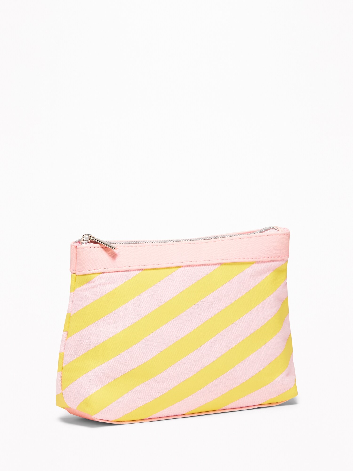 Printed Canvas Zip-Top Cosmetics Bag For Women | Old Navy