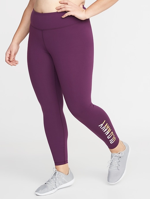 View large product image 1 of 3. High-Rise Elevate 7/8-Length Plus-Size Compression Leggings